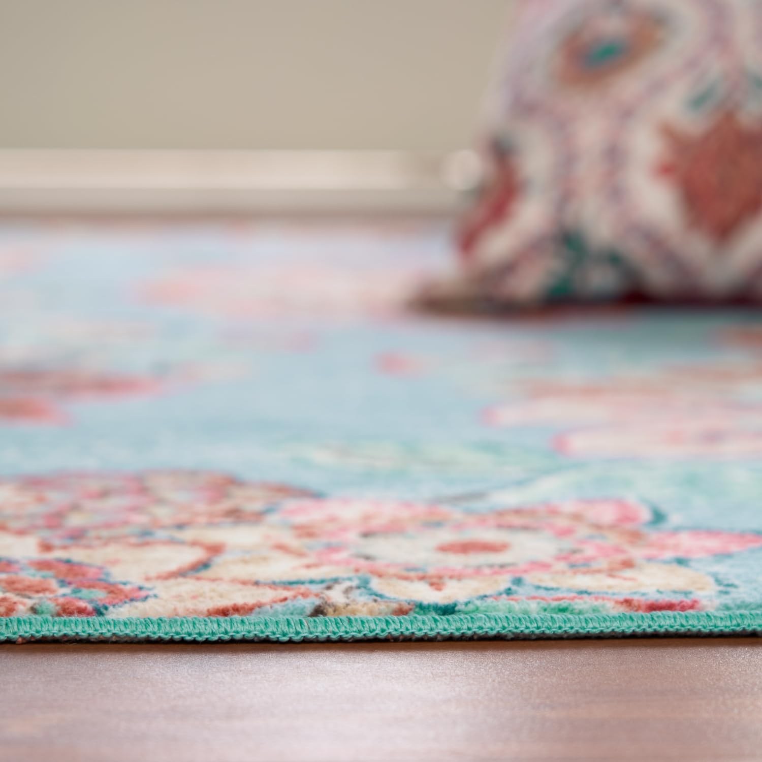 Welspun Wonder-Full Polyster Carpet-Light Blue